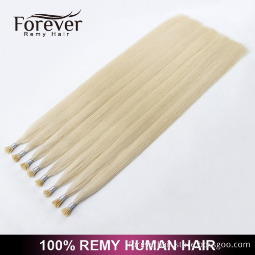 Xuchang Forever Top quality wholesale 100 real Indian remy human blonde #60 double drawn i tips hair extensions